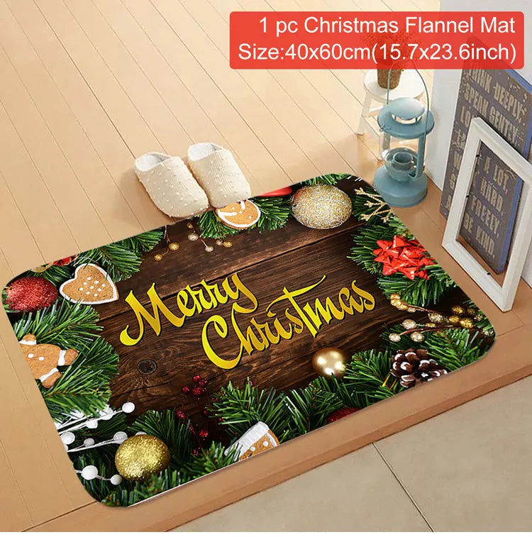 Transform Your Entryway with the Festive Santa Claus Christmas Door Mat - Perfect for Holiday Cheer 2025-2026