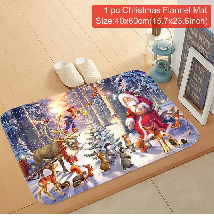 Transform Your Entryway with the Festive Santa Claus Christmas Door Mat - Perfect for Holiday Cheer 2025-2026