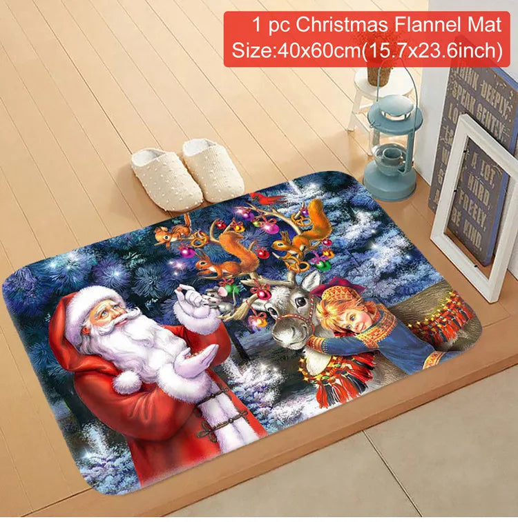 Transform Your Entryway with the Festive Santa Claus Christmas Door Mat - Perfect for Holiday Cheer 2025-2026