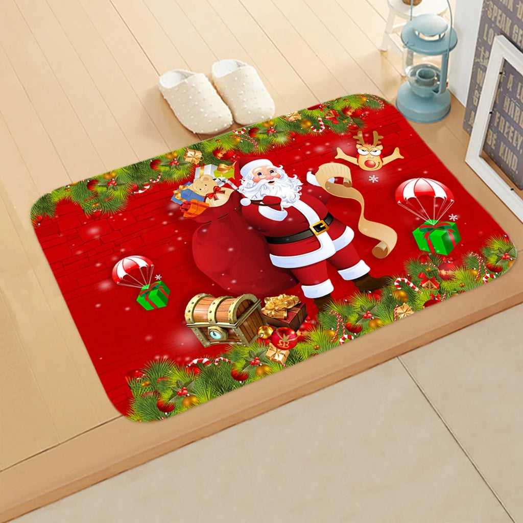 Transform Your Entryway with the Festive Santa Claus Christmas Door Mat - Perfect for Holiday Cheer 2025-2026