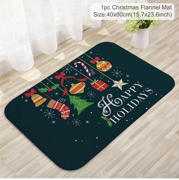 Transform Your Entryway with the Festive Santa Claus Christmas Door Mat - Perfect for Holiday Cheer 2025-2026