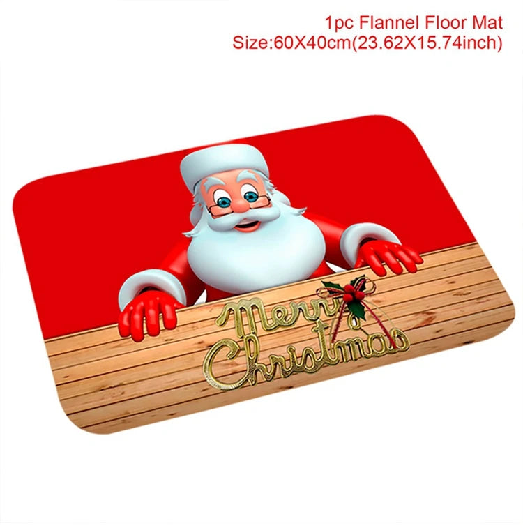 Transform Your Entryway with the Festive Santa Claus Christmas Door Mat - Perfect for Holiday Cheer 2025-2026