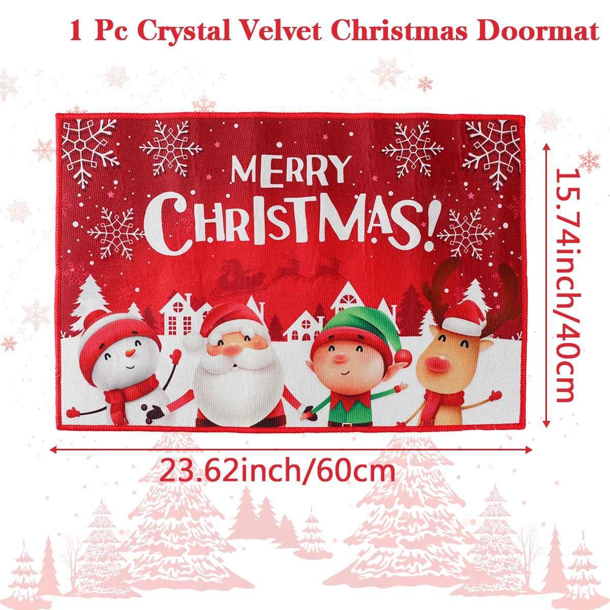 Transform Your Entryway with the Festive Santa Claus Christmas Door Mat - Perfect for Holiday Cheer 2025-2026