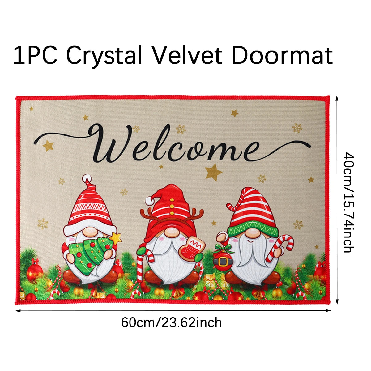 Transform Your Entryway with the Festive Santa Claus Christmas Door Mat - Perfect for Holiday Cheer 2025-2026