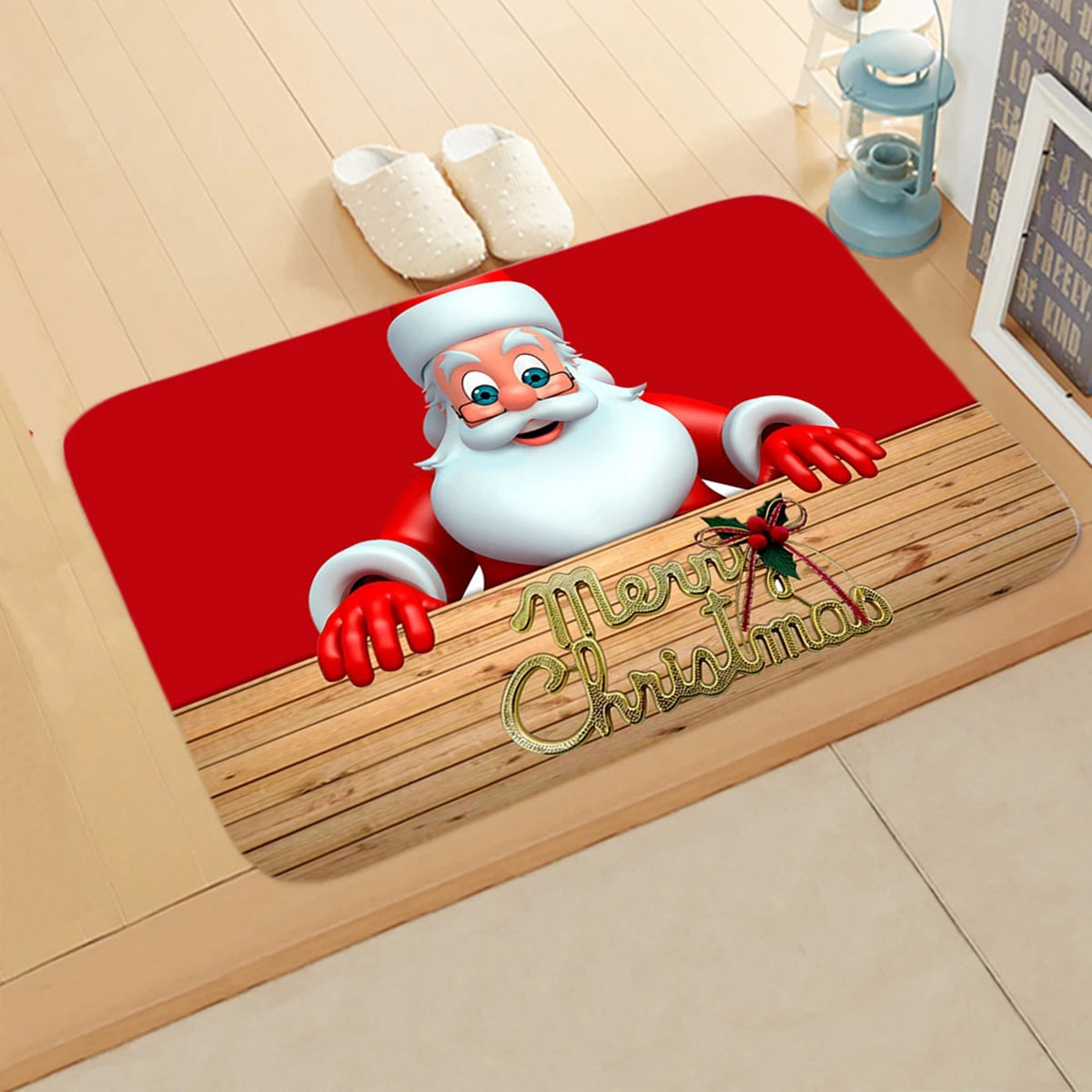 Transform Your Entryway with the Festive Santa Claus Christmas Door Mat - Perfect for Holiday Cheer 2025-2026