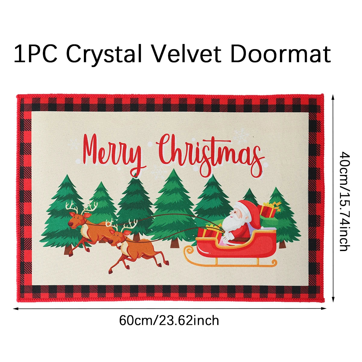 Transform Your Entryway with the Festive Santa Claus Christmas Door Mat - Perfect for Holiday Cheer 2025-2026